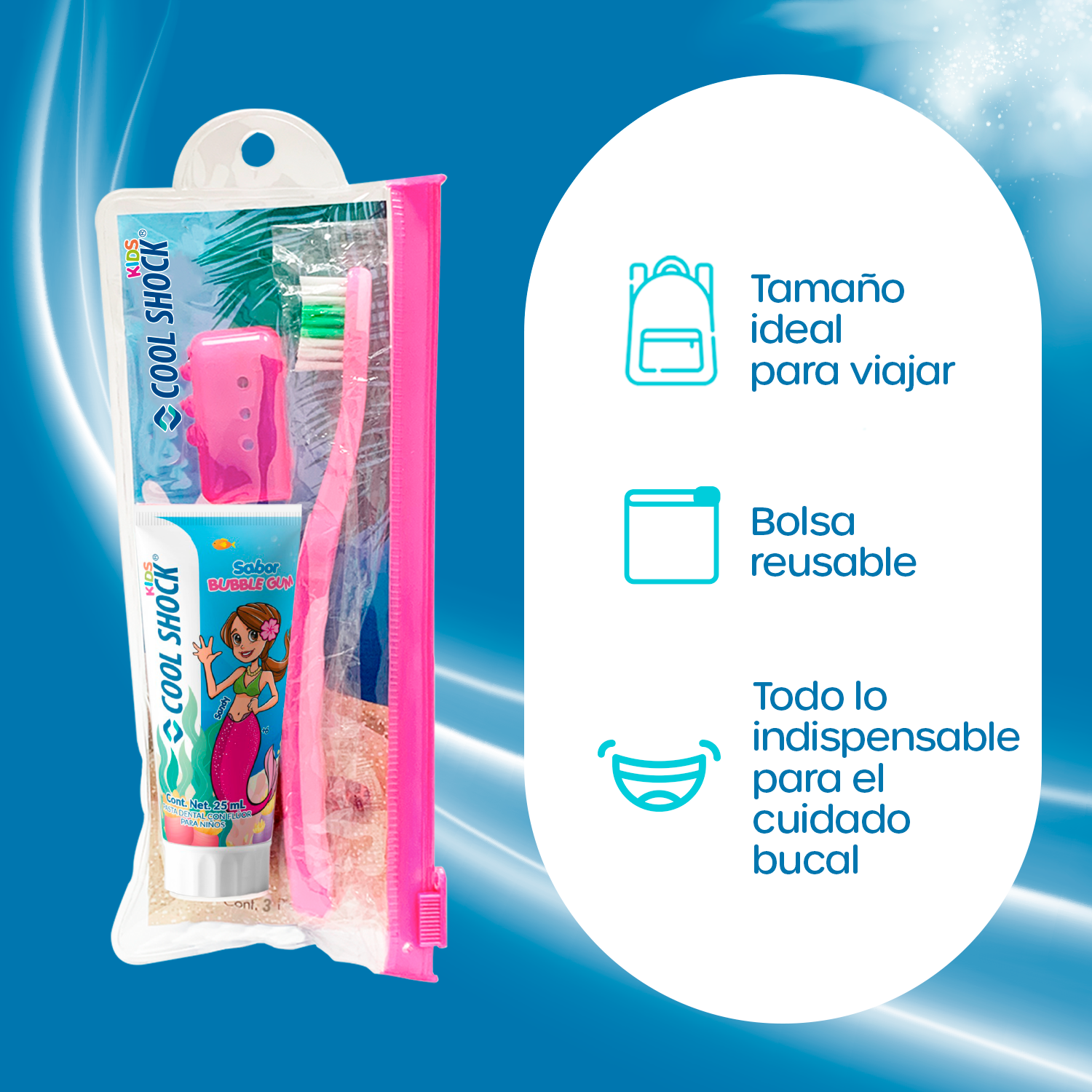 Kit de Viaje Mini Ones para Higiene Bucal, 3 pzas.